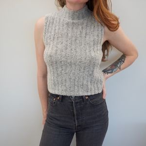 Forever 21 Cropped Mock Neck Tank